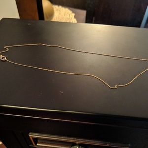 Dainty layering 14k rose gold necklace
